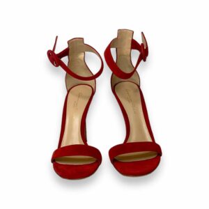Gianvito Rossi Open Toe High Heels Sandals Red 36 EU