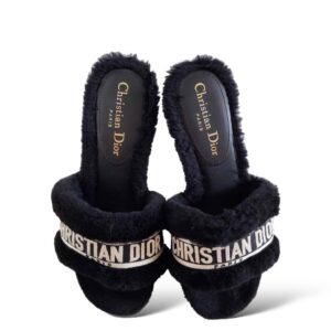 Dior Shearling Dway 36 EU Black Heels