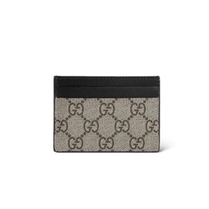 Gucci Snake Print GG Supreme Cardholder