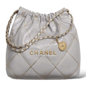 Chanel 22 Small Gray Tote Bag