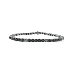 Black and White 8.16K White Gold Bracelet